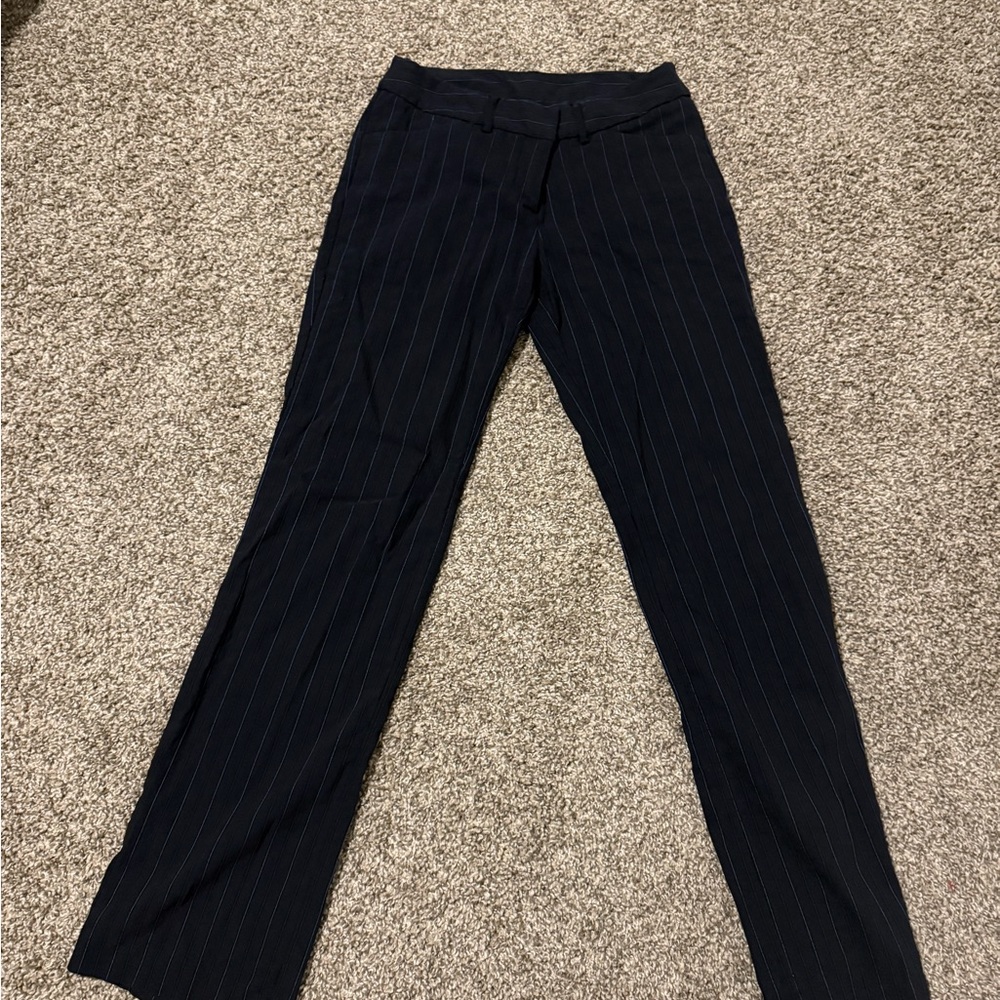 Black Pinstripe Pants